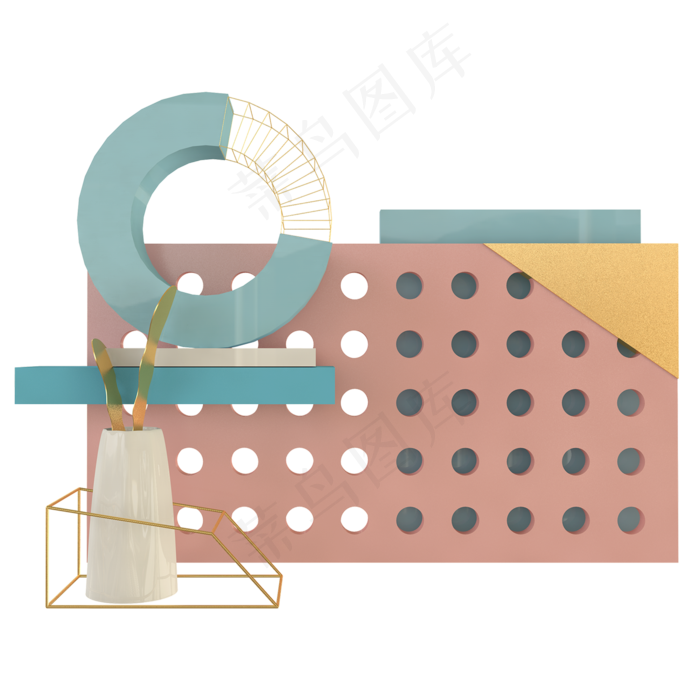c4d立体家居电商装饰几何体免(2480X2480(DPI:299))psd模版下载