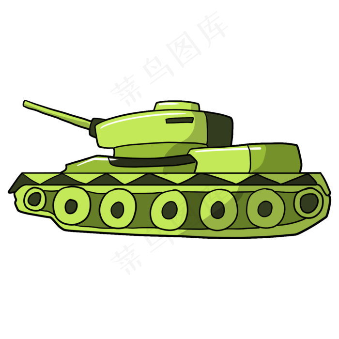 建军节武器绿色坦克(2000X2000(DPI:300))psd模版下载