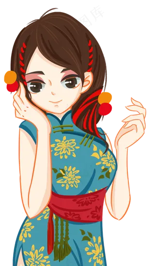 国潮新式中国风,免抠元素