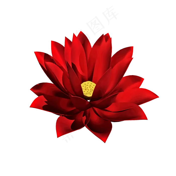 仿真绸缎红花png图(2000X2000(DPI:300))psd模版下载
