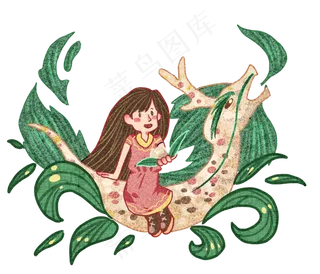 端午节在粽子龙舟