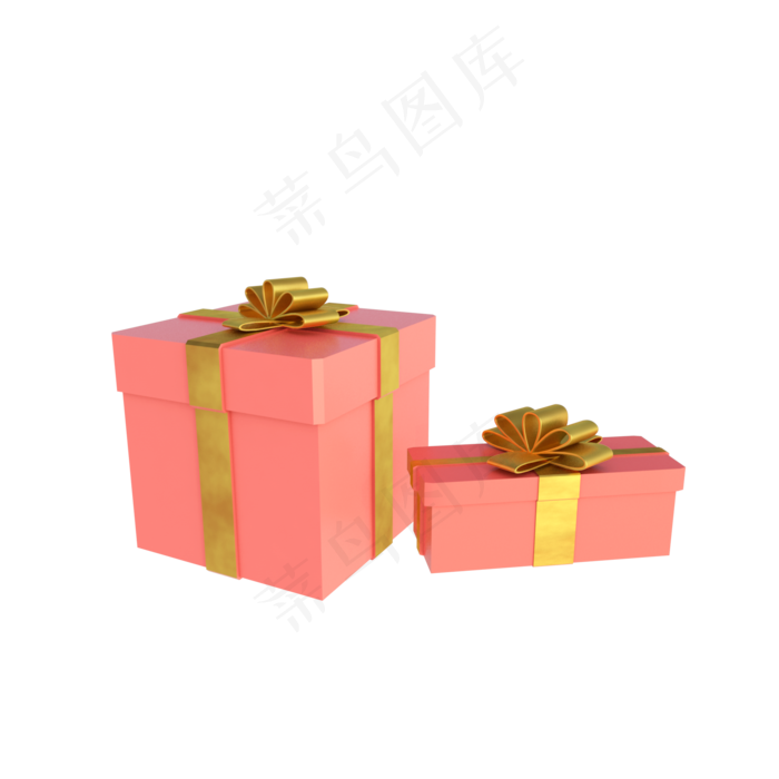 C4D立体海报装饰礼物盒