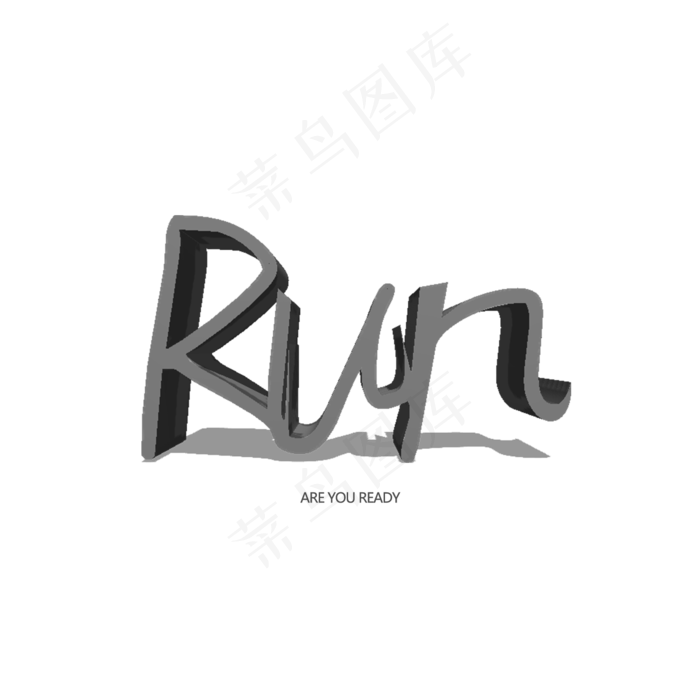 Run(1500*1500px 	      )psd模版下载