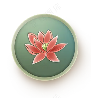 中国风莲花图标
