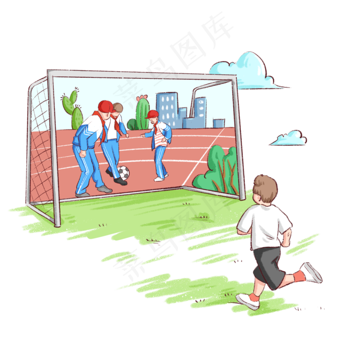 儿童节创意红领巾,免抠元素