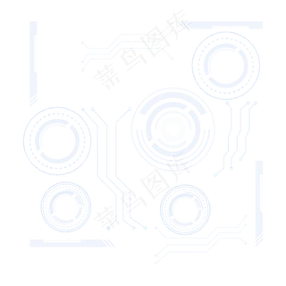 几何图形线条科技笔刷