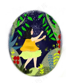 仲夏夜少女萤火大暑小暑