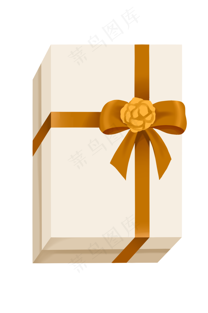 白色礼物盒装饰,免抠元素