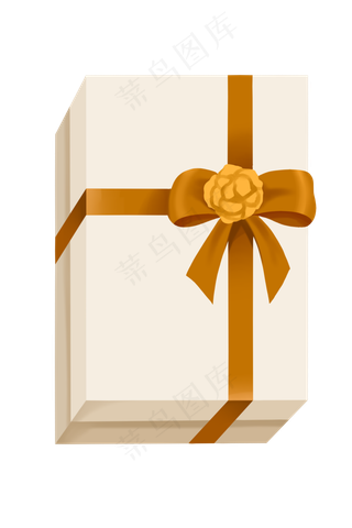 白色礼物盒装饰,免抠元素