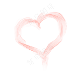 水彩烟雾飘逸粉色烟雾效果商用元