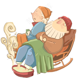 农历年水彩中国风泡竹,免抠元素