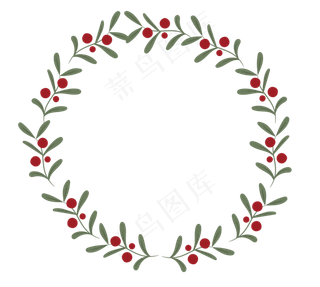 文艺清新花草花环