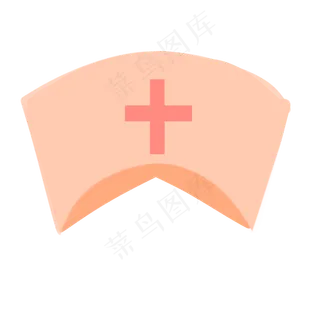 粉红色的护士帽PNG下载