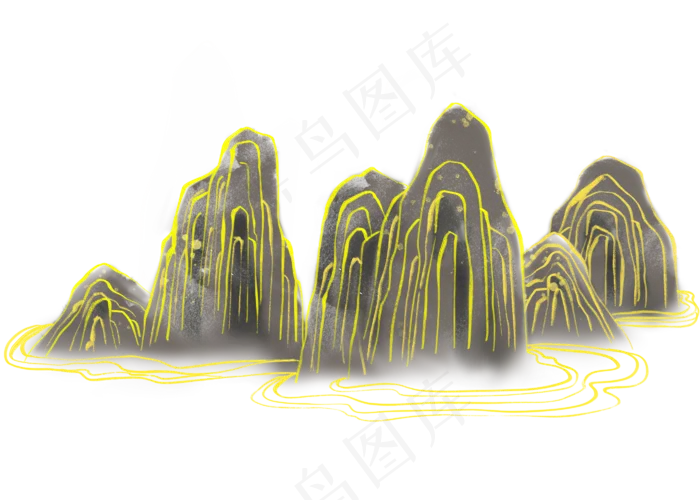 古风金线山(2800X2000(DPI:300))psd模版下载