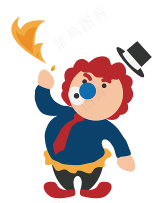 愚人节表演杂技小丑