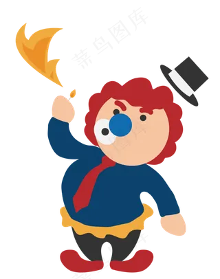 愚人节表演杂技小丑