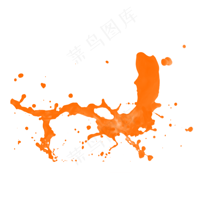 果汁橙汁飞溅,免抠元素