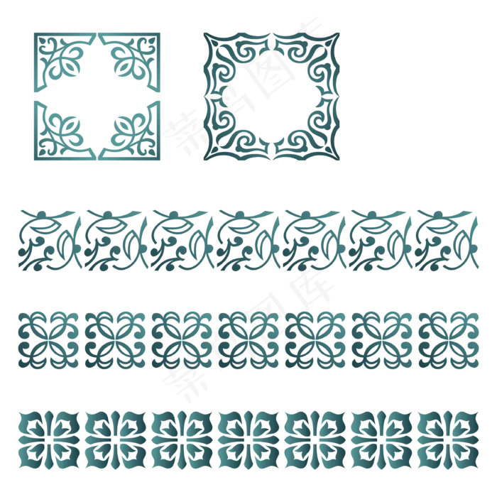 古典花纹(3508X4192(DPI:300))ai矢量模版下载