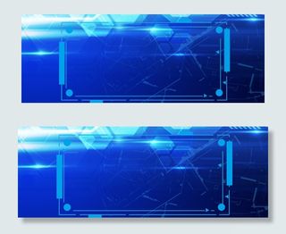 蓝色商务科技banner