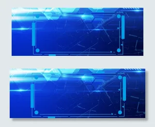 蓝色商务科技banner