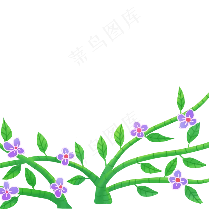 春天花藤(2000X2000(DPI:300))psd模版下载