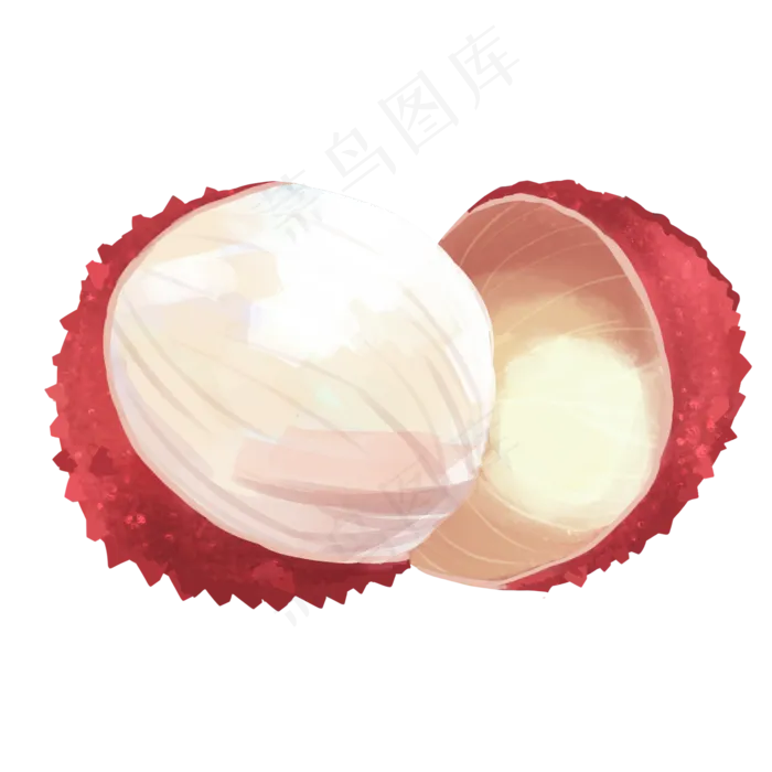 夏季红色荔枝(2000X2000(DPI:300))psd模版下载