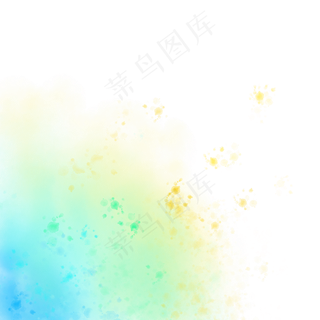 渐变多彩水彩渲染