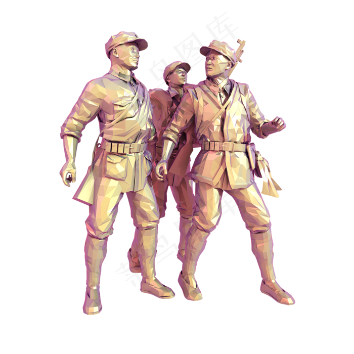 仿真共产党雕塑png图