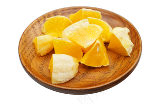 黄色切块橙子
