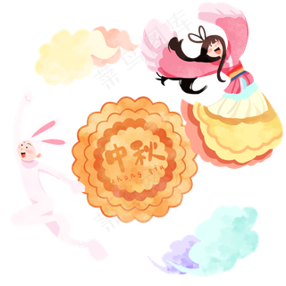 中秋节跳舞嫦娥,免抠元素