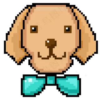 像素风格可爱狗狗
