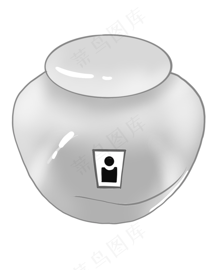 清明节瓷器的插画