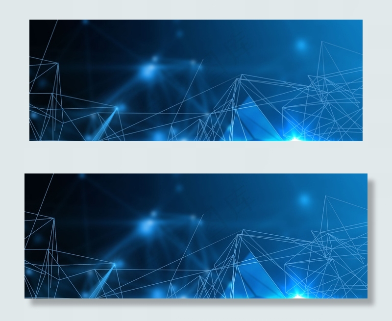 科技线条蓝色商务背景合成