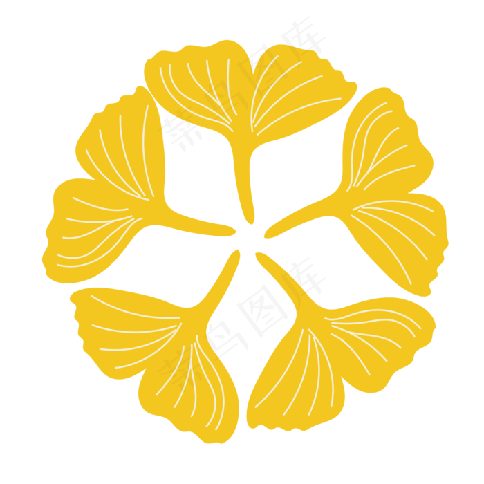 秋银杏叶可商用元素(2000X2000(DPI:300))ai矢量模版下载
