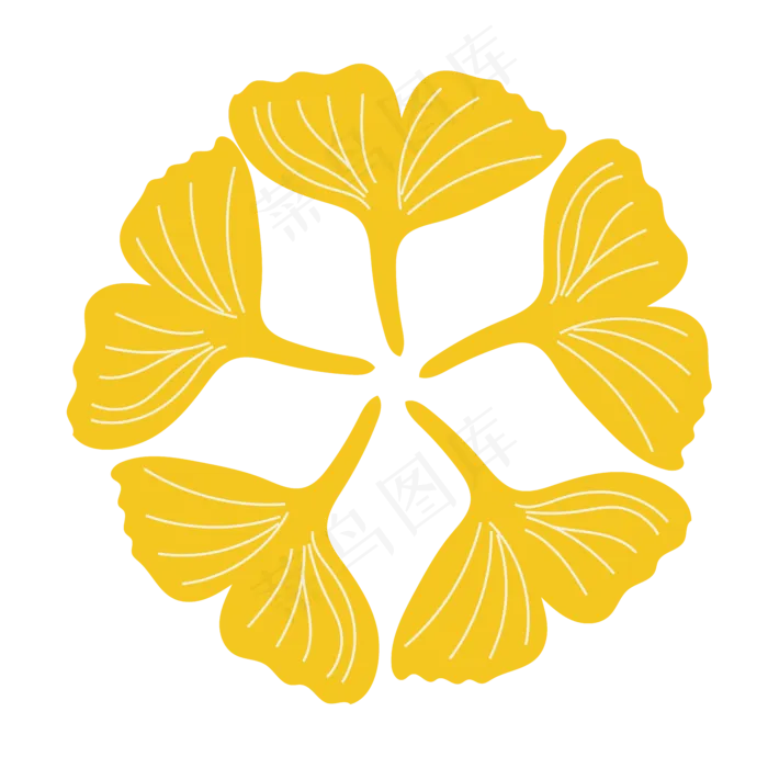 秋银杏叶可商用元素(2000X2000(DPI:300))ai矢量模版下载