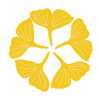 秋银杏叶可商用元素