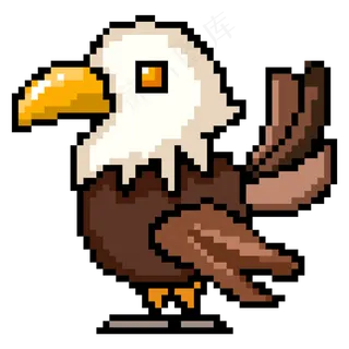 像素风格可爱小海鸥