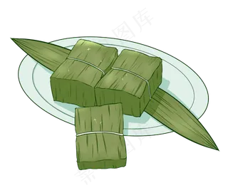 端午节绿色粽子叶