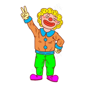 小丑愚人节卡通人物