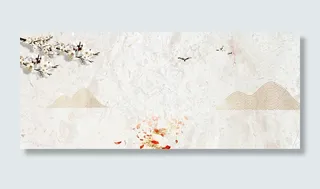 中国风黄色渐变复古父亲节banner