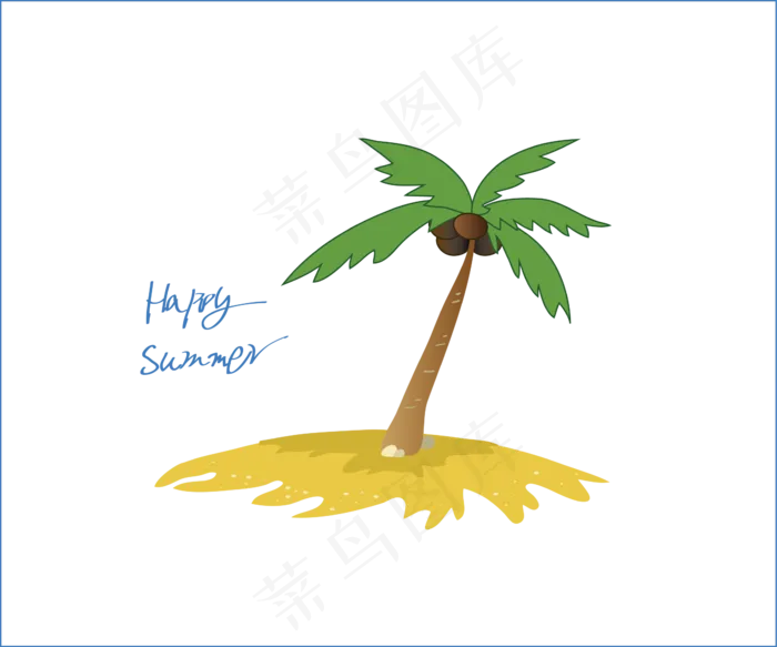 夏季旅游海边沙滩