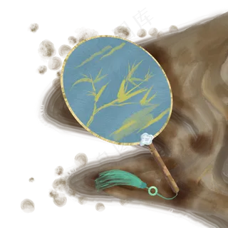 水墨扇子 水墨扇子