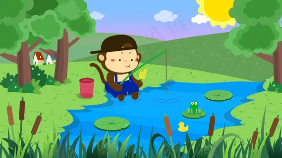 小猴子的冰爽初夏 小猴子的冰爽初夏