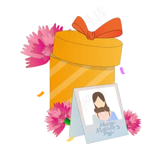 免扣矢量母亲节礼物