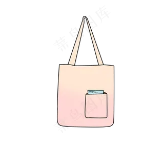 少女少年挎包背包渐变粉色时尚流