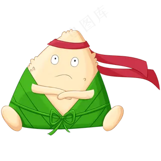 清明粽子拟人奋斗