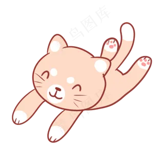 一只可爱的猫咪玩偶