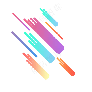 漂浮几何色块,免抠元素