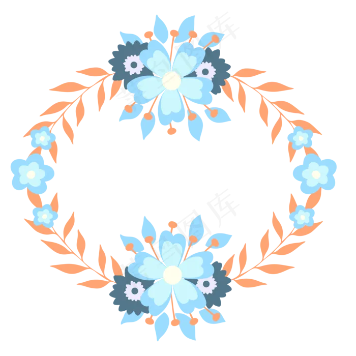 小清新花边花框素材,免抠元素(2000*2000px 300 dpi )ai矢量模版下载