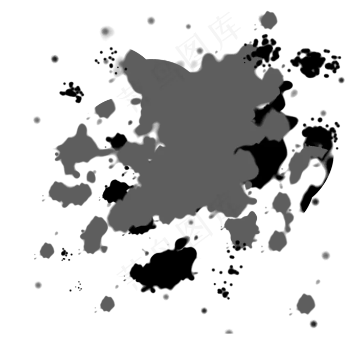 创意灰色墨迹(2000X2000(DPI:300))psd模版下载